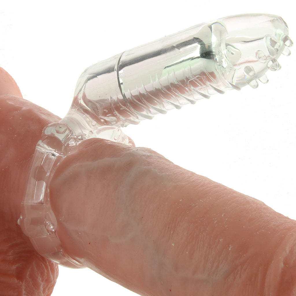 MachO Clitoral Massage Vibrating Cock Ring in Clear Cock Rings