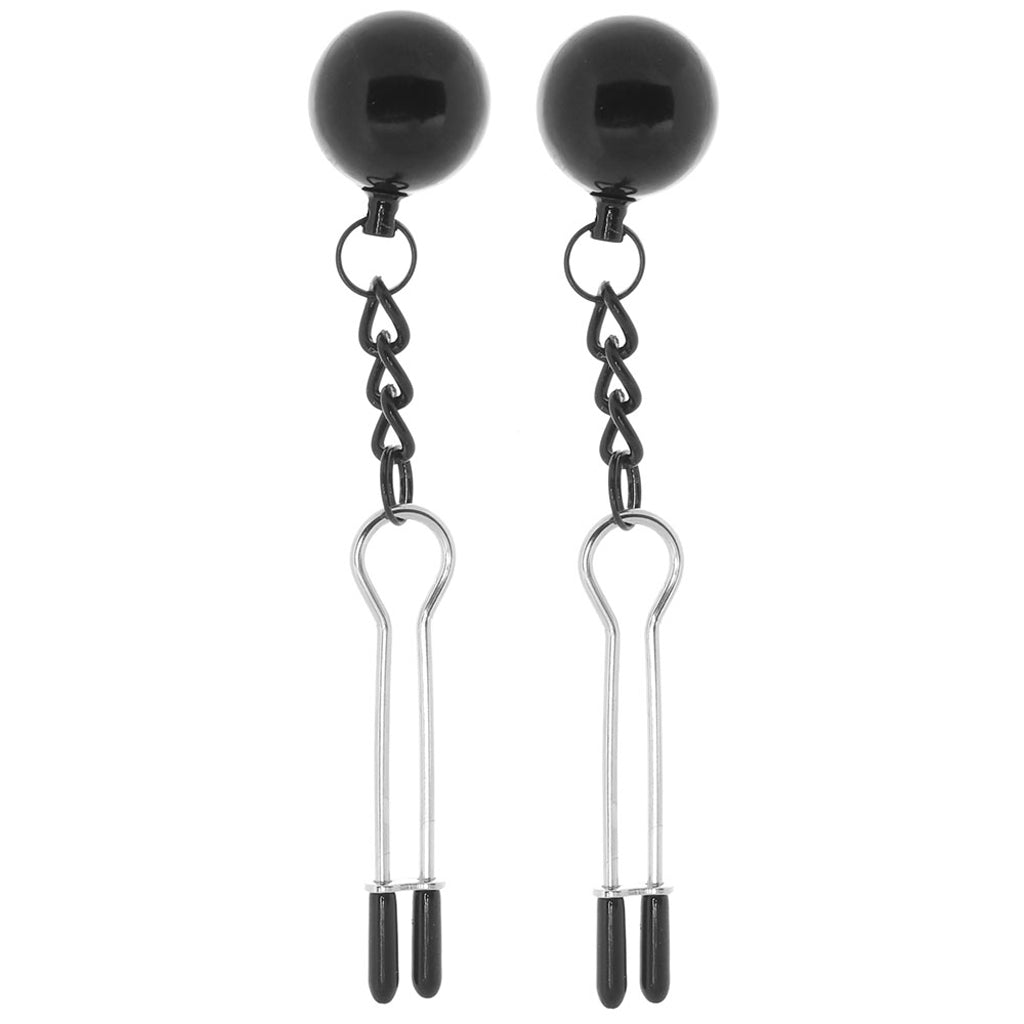 Nipple Grips Weighted Tweezer Nipple Clamps Bondage and Fetish > Nipple Stimulators & Clamps