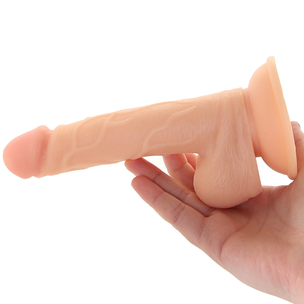 Pop Peckers 6.5 Inch Ballsy Dildo in Light Dildo Sex Toys > Realistic Dildos