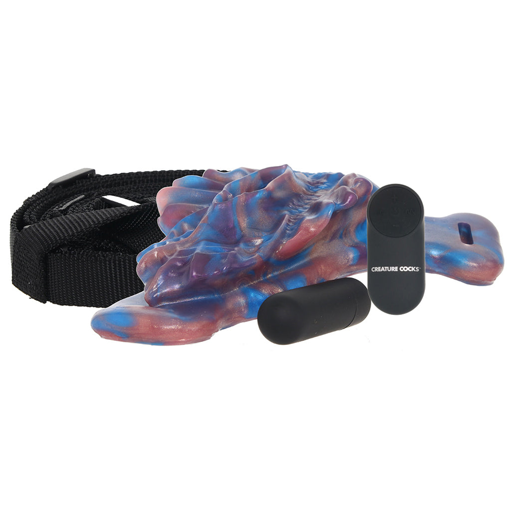 Creature Cocks Siren Snatch Silicone Strap-On Vibe Vibrators > Strap-On & Wearable