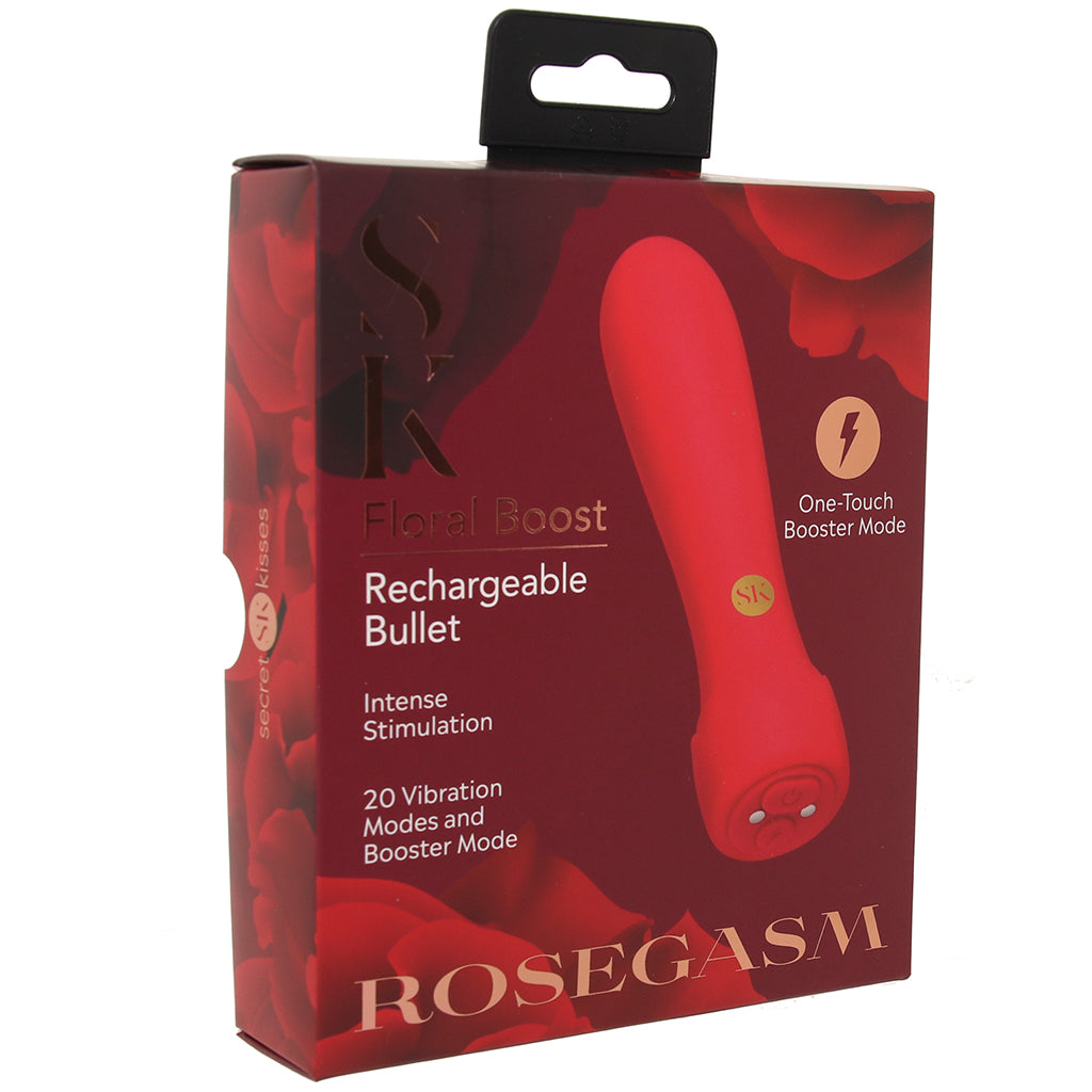 Secret Kisses Rosegasm Floral Boost Bullet Vibe Vibrators > Bullet and Egg Vibrators