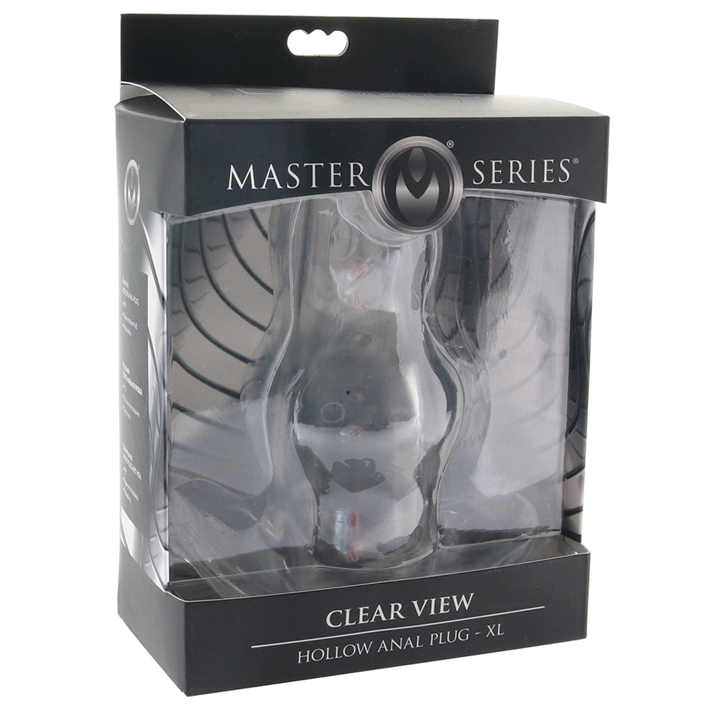 Master Series Clear View Hollow Anal Plug Anal Sex Toys > Butt Plugs