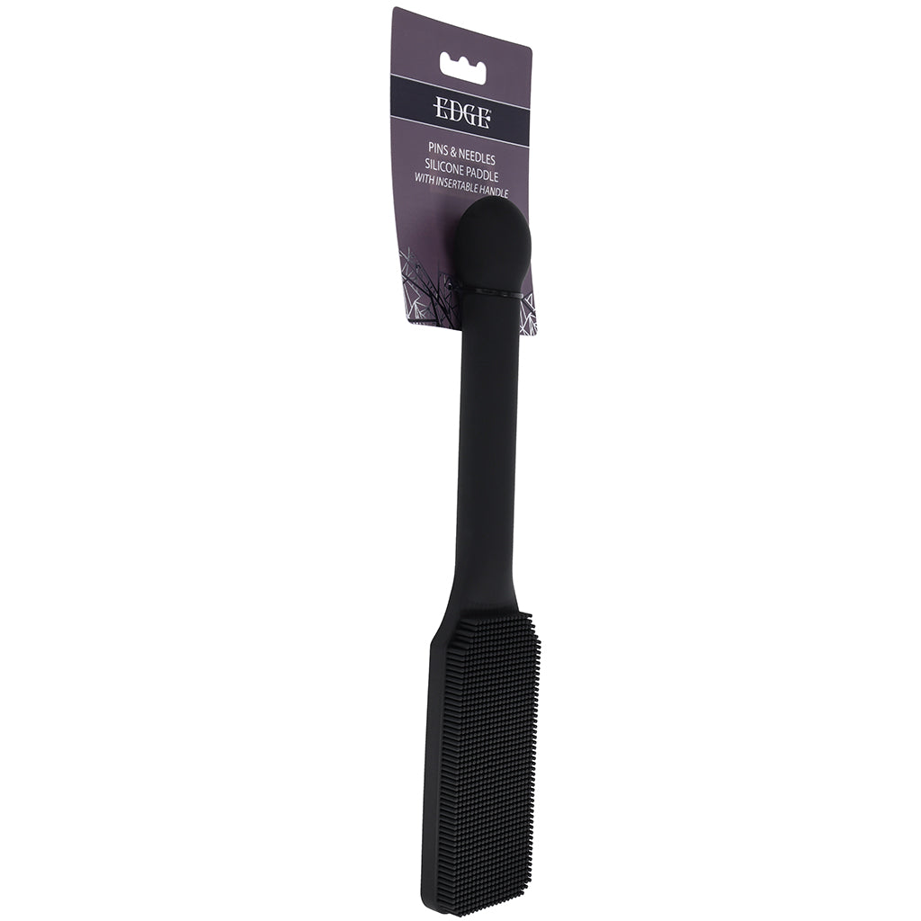 Edge Pins & Needles Silicone Paddle with Insertable Handle Bondage and Fetish > Whips and Crops