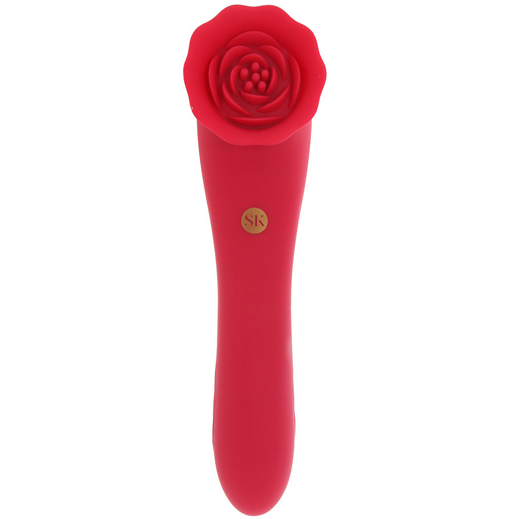Secret Kisses Rose Quake Dual Ended Tapping Vibe Vibrators > G-Spot Vibrators