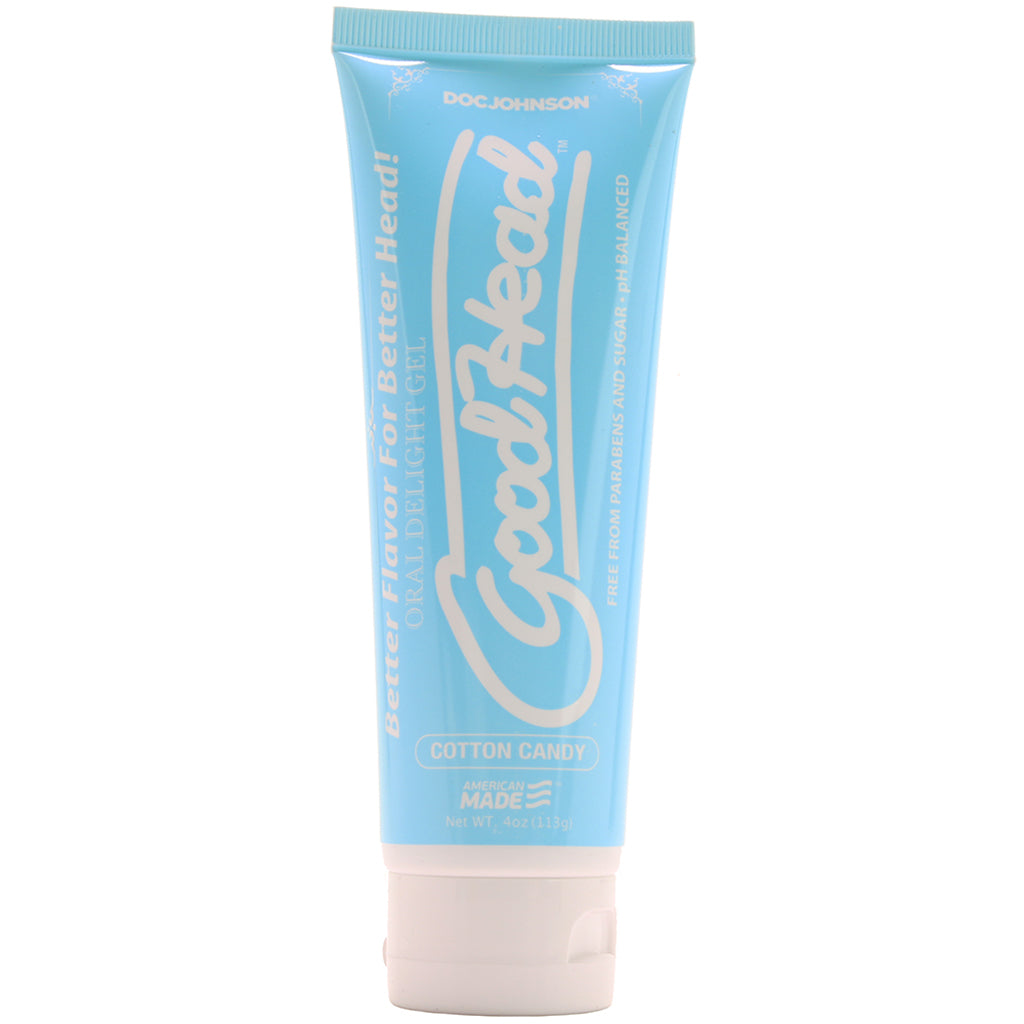 GoodHead Oral Delight Gel 4oz/113g in Cotton Candy Lubes and Lotions > Flavored Sex Lubes