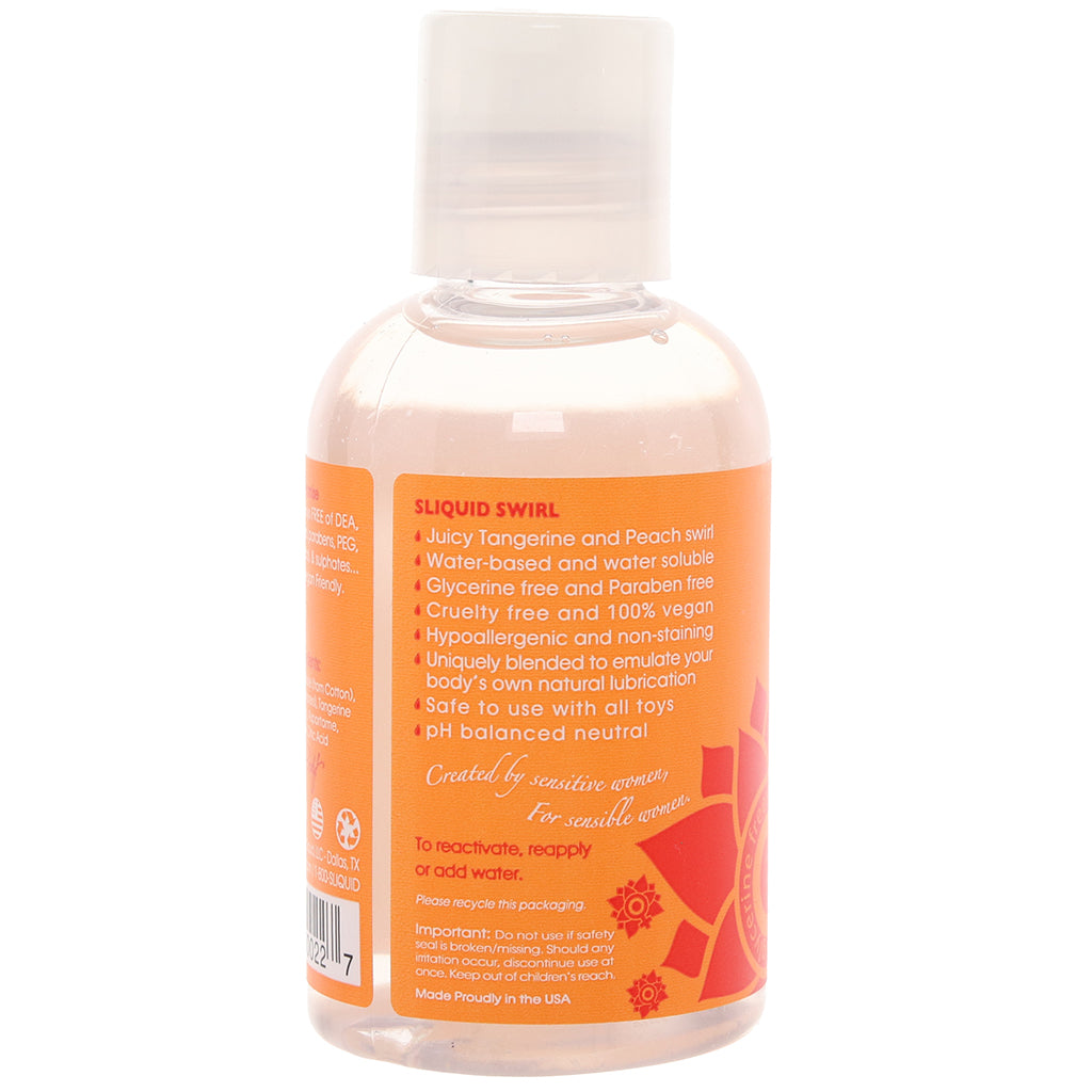 Swirl Flavored Lube 4.2oz/125ml in Tangerine Peach Lubes and Lotions > Flavored Sex Lubes