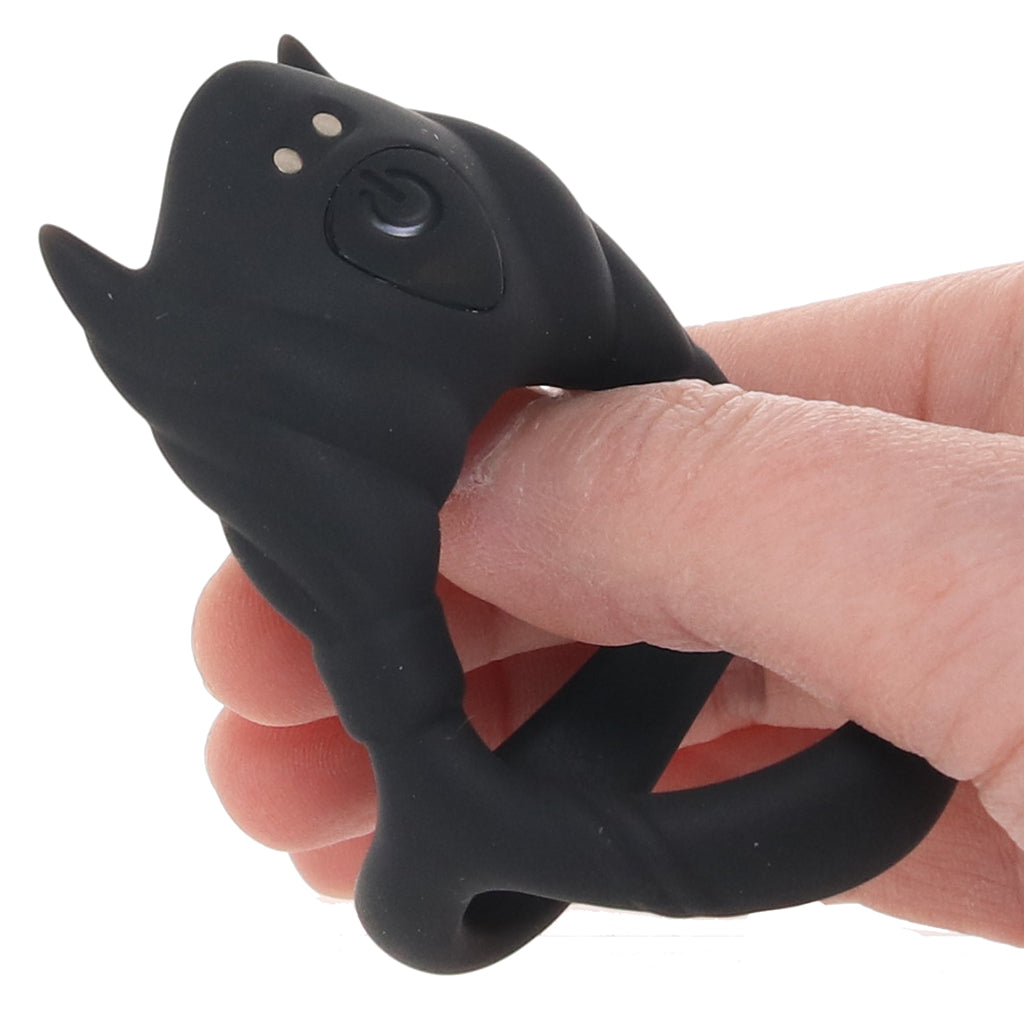 Rocky Silicone Vibrating Dual C-Ring Cock Rings