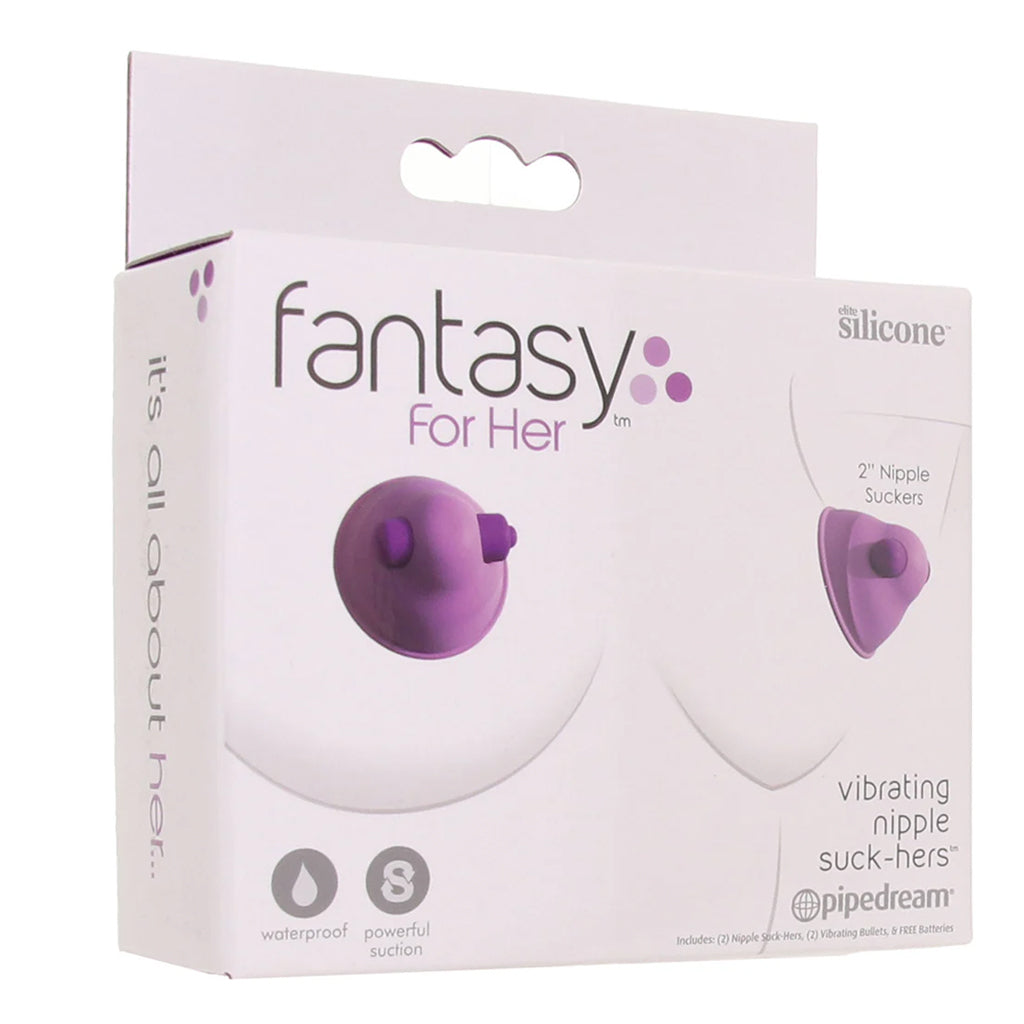 Fantasy For Her Vibrating Nipple Suck-Hers in Purple Bondage and Fetish > Nipple Stimulators & Clamps