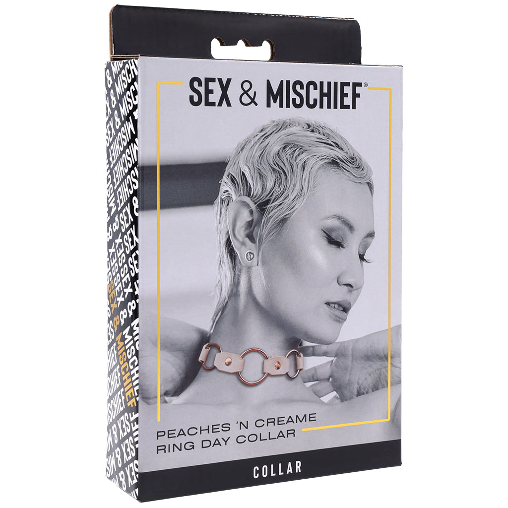 S&M Peaches 'n CreaMe Ring Day Collar Bondage and Fetish > Leashes and Collars