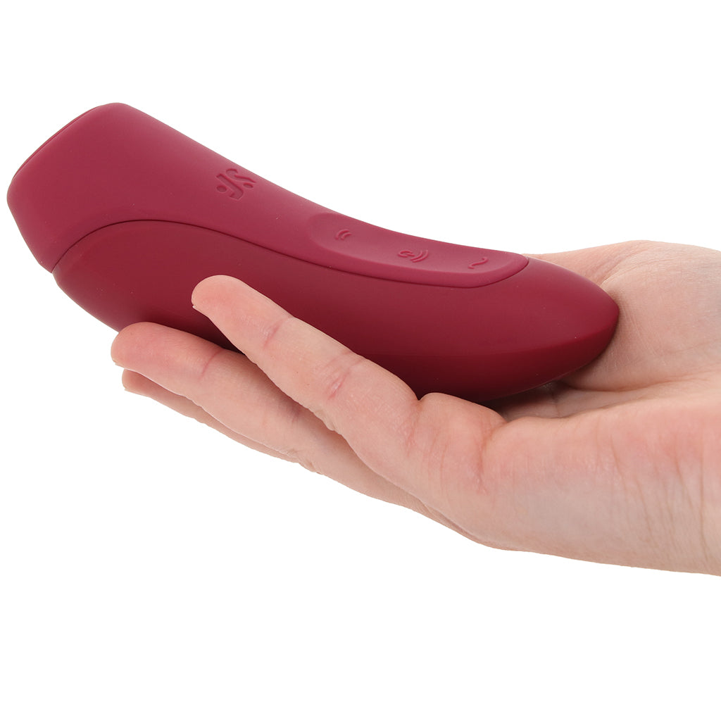 Satisfyer Curvy 1+ Air Pulse Stimulator in Rose Red Vibrators > Clitoral Stimulators