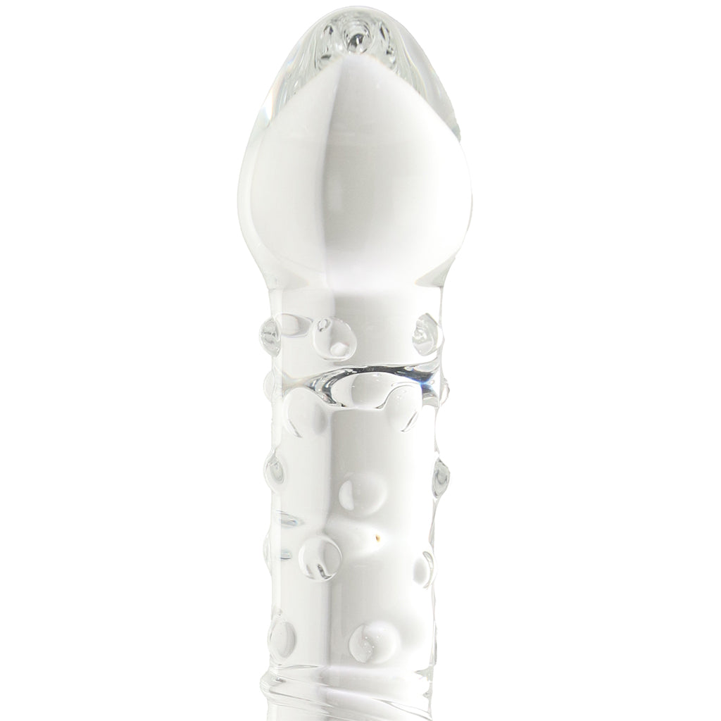 Clarity Celestial Bliss Swirly Glass Dildo Dildo Sex Toys > G-Spot Dildos