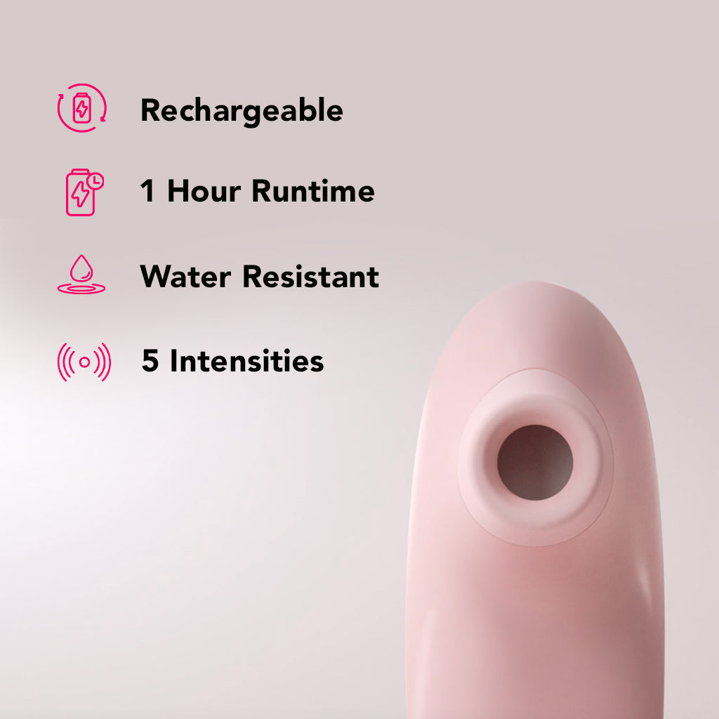 Pulse Lite Neo Suction Stimulator with App in Pale Rosette Vibrators > Clitoral Stimulators