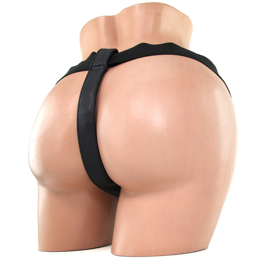 Realistic 8 Inch Strap-On in Black Dildo Sex Toys > Strap-On and Harnesses