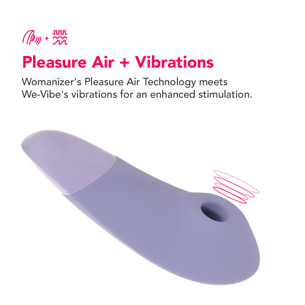 Womanizer Enhance Pleasure Air Vibe in Lilac Vibrators > Clitoral Suction & Stimulation