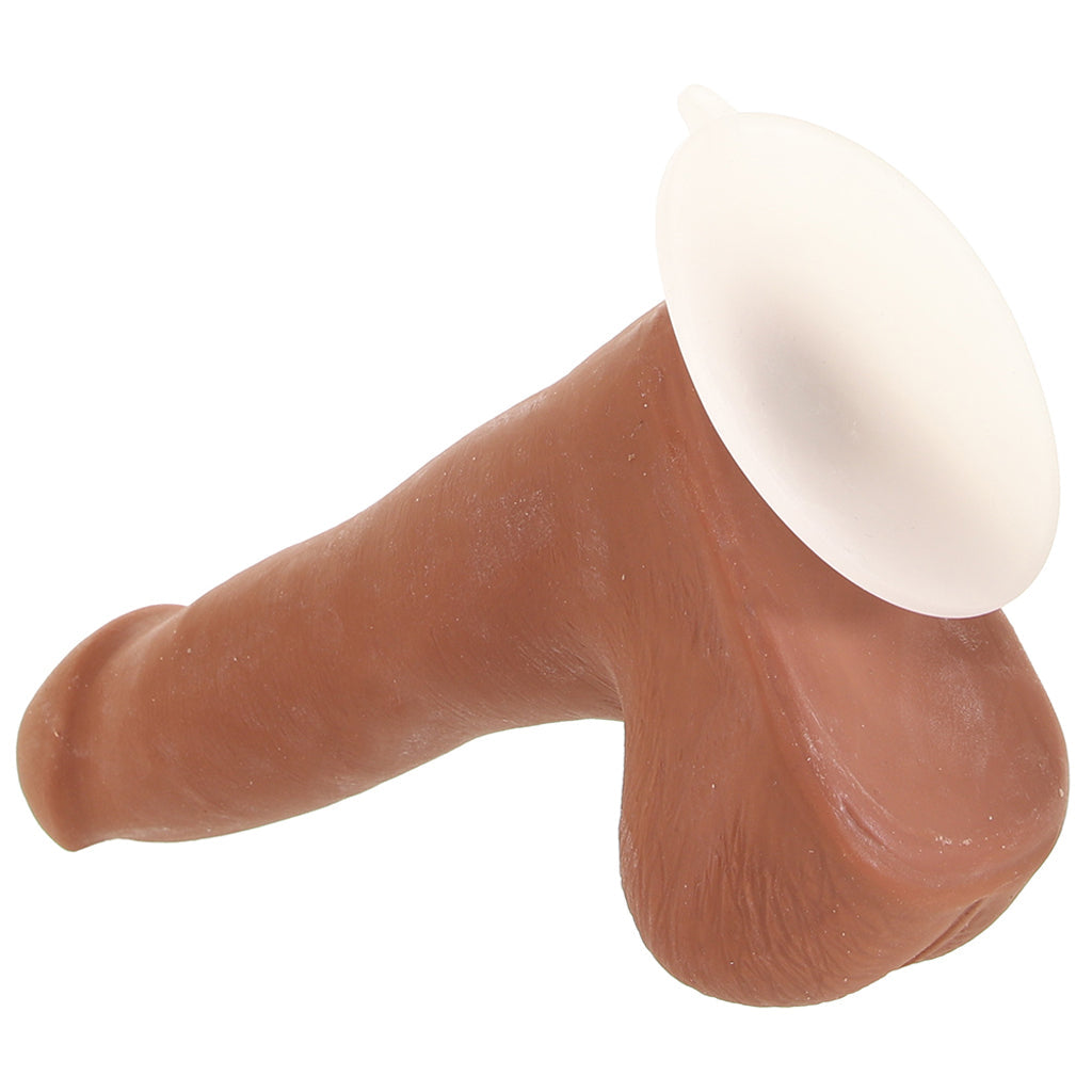 The Realistic 7 Inch Cock with Balls in Caramel Dildo Sex Toys > Realistic Dildos