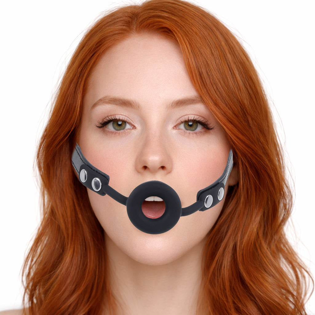 Edge Silicone Ring Gag Bondage and Fetish > Ball Gags & Mouth Restraints
