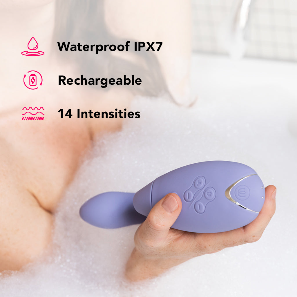 Womanizer Duo 2 Clitoral & G-Spot Stimulator in Lilac Vibrators > Clitoral Suction & Stimulation