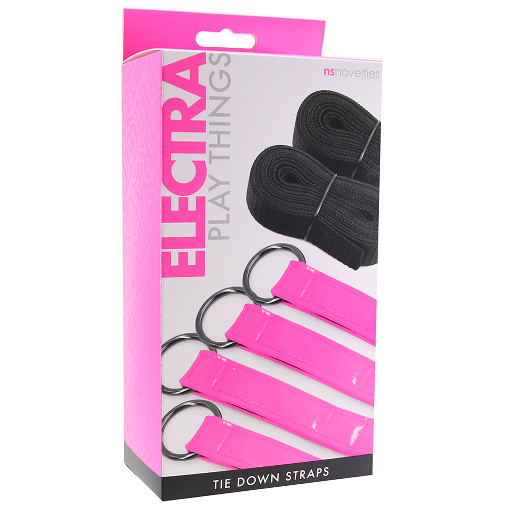 Electra Play Things Bed Restraint Straps in Neon Pink Bondage and Fetish > Restraints