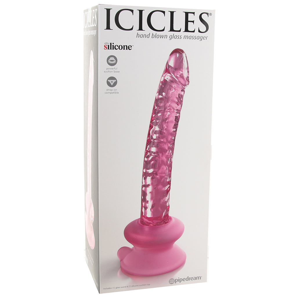 Icicles No. 86 Glass Dildo in Pink Dildo Sex Toys > G-Spot Dildos