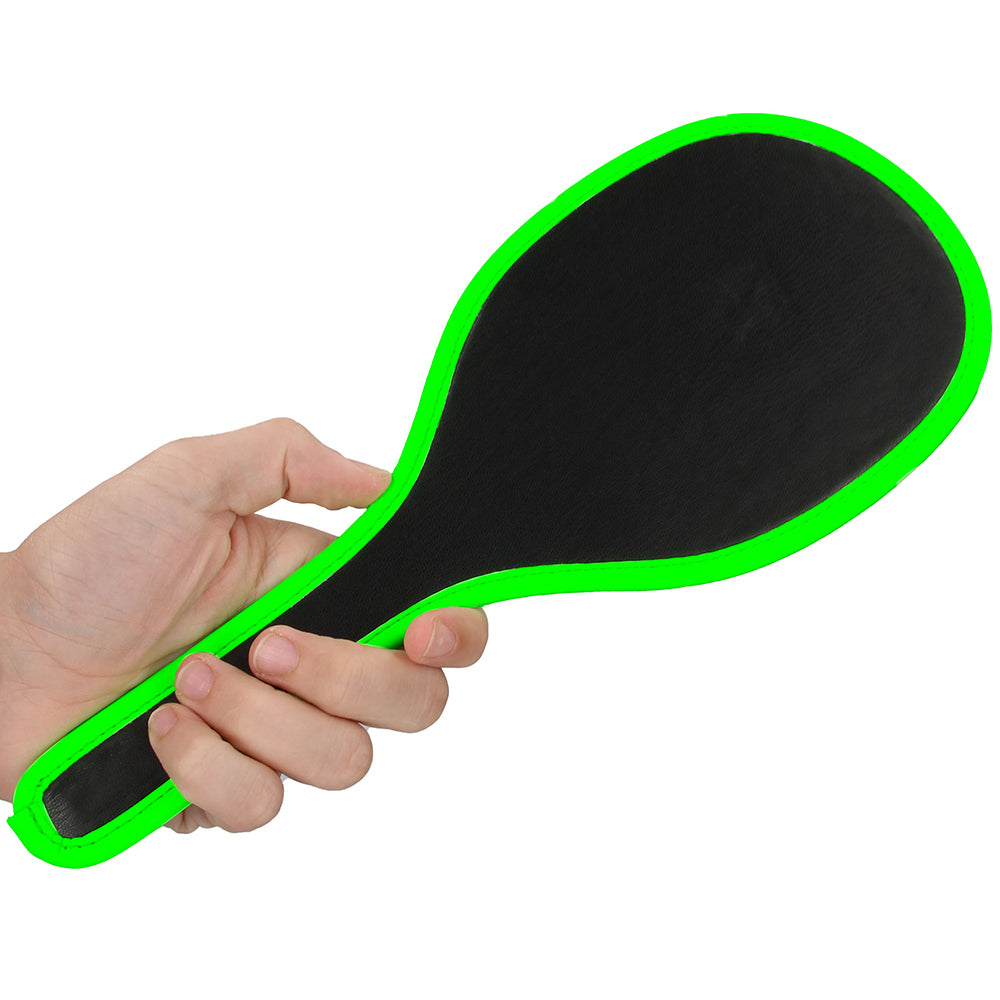 Ouch! Glow In The Dark Round Paddle Bondage and Fetish > Whips and Crops