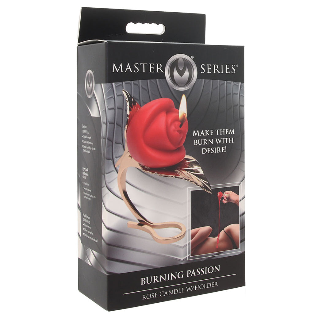 Master Series Burning Passion Rose Candle & Holder Bondage and Fetish > Tools & Accessories