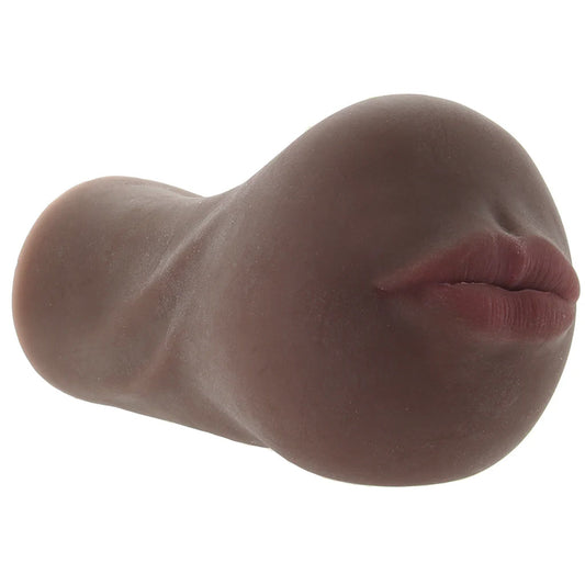 Stroke It Anatomical Mouth Stroker in Brown Male Masturbators > Mouth Masturbators & Strokers