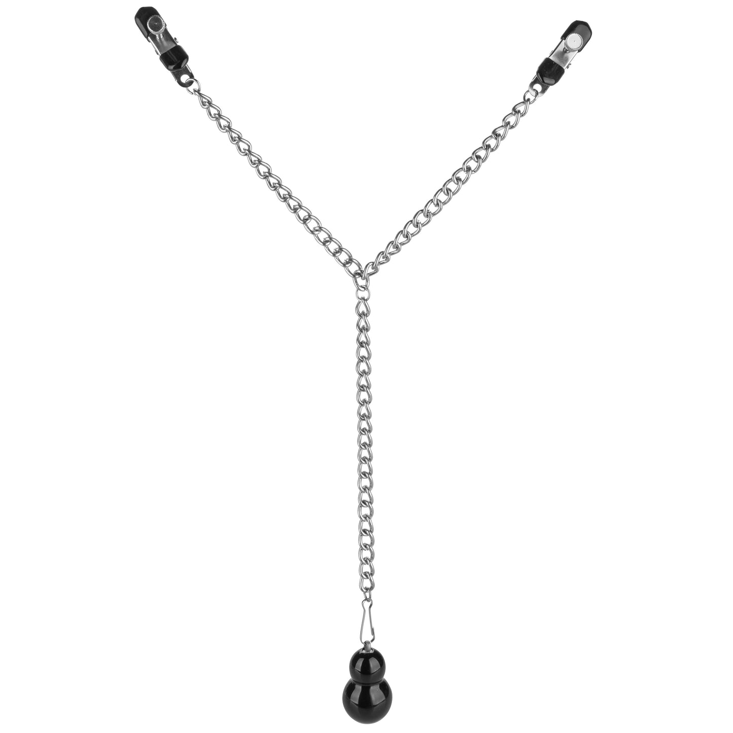 Nipple Play Weighted Dual Tier Nipple Clamps Bondage and Fetish > Nipple Stimulators & Clamps