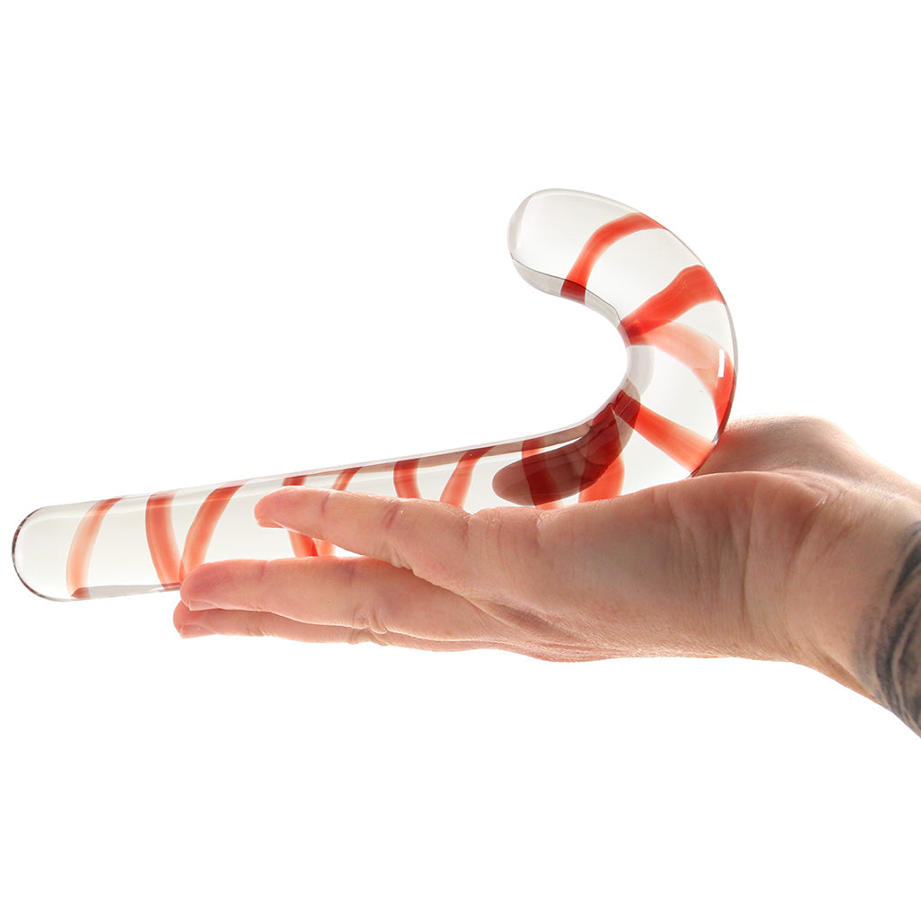 gläs Candy Cane Dream Glass Dildo Dildo Sex Toys > G-Spot Dildos