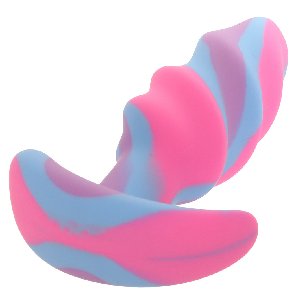 Creature Cocks Unicorn Swirl Silicone Butt Plug in Small Anal Sex Toys > Butt Plugs