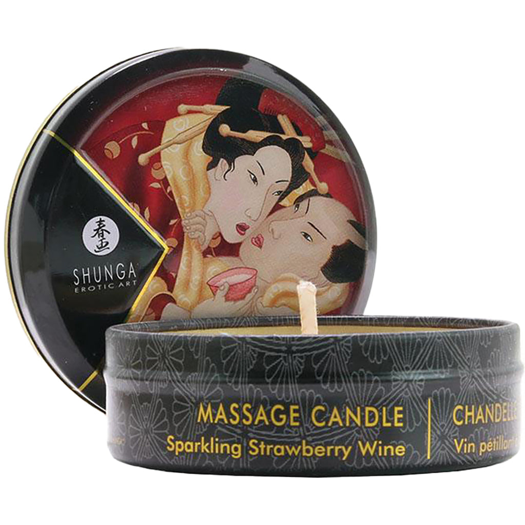 Romance Mini Massage Candle 1oz/30ml in Strawberry Wine Sensual Love > Massage