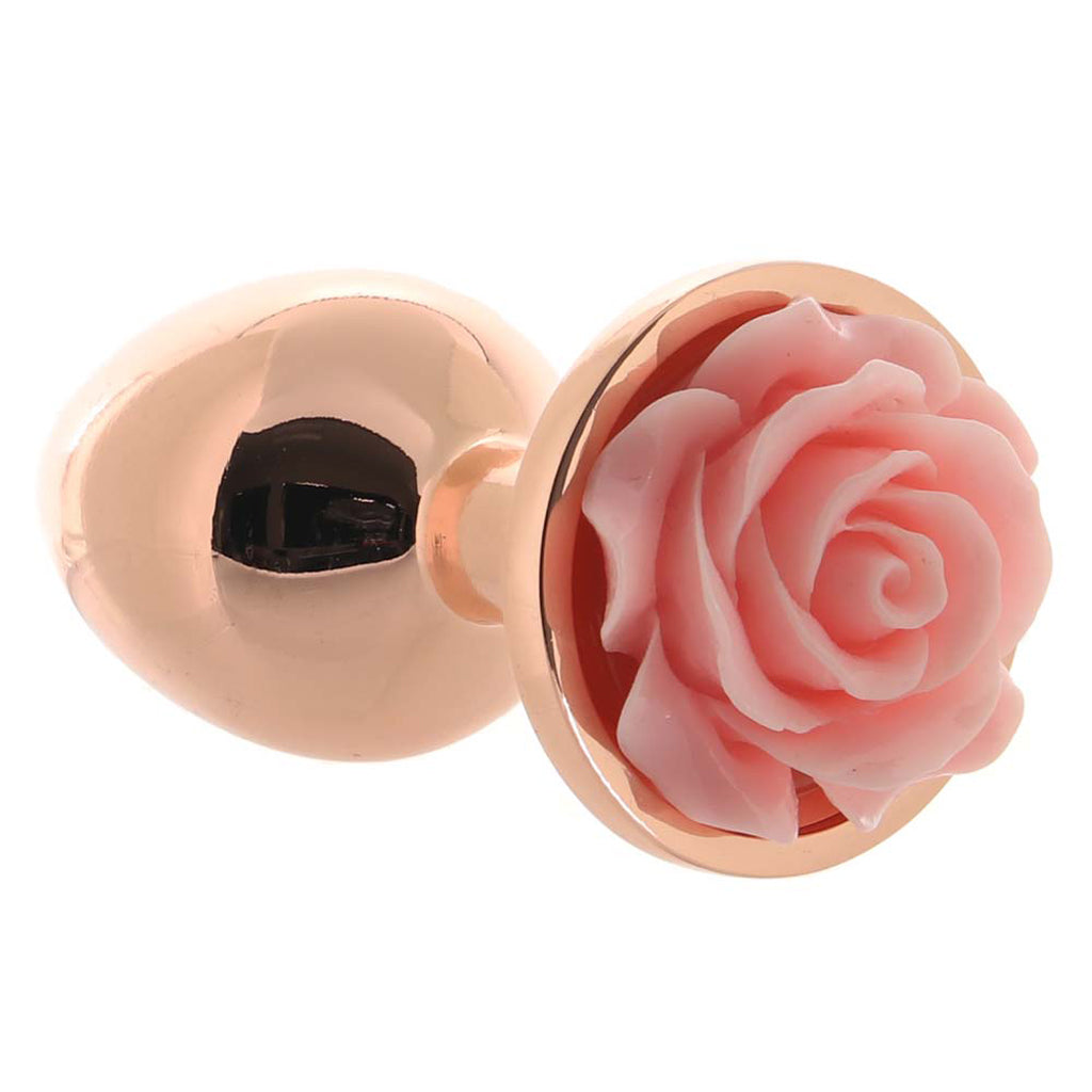 Rear Assets Small Rose Aluminum Plug in Rose/Pink Anal Sex Toys > Butt Plugs