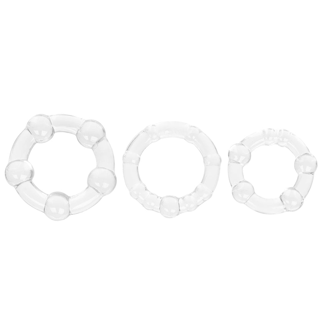 Island Rings Set in Clear Cock Rings