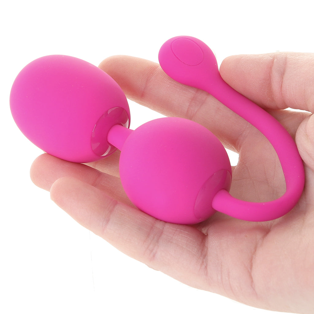 Dual Rechargeable Silicone Kegel Balls in Pink Kegel, Ben Wa and Pelvic Health Tools
