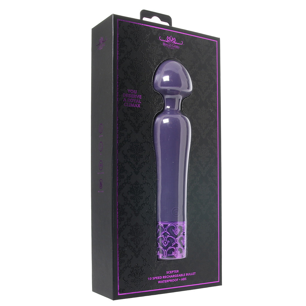 Royal Gems Scepter Vibe in Purple Vibrators > Wands