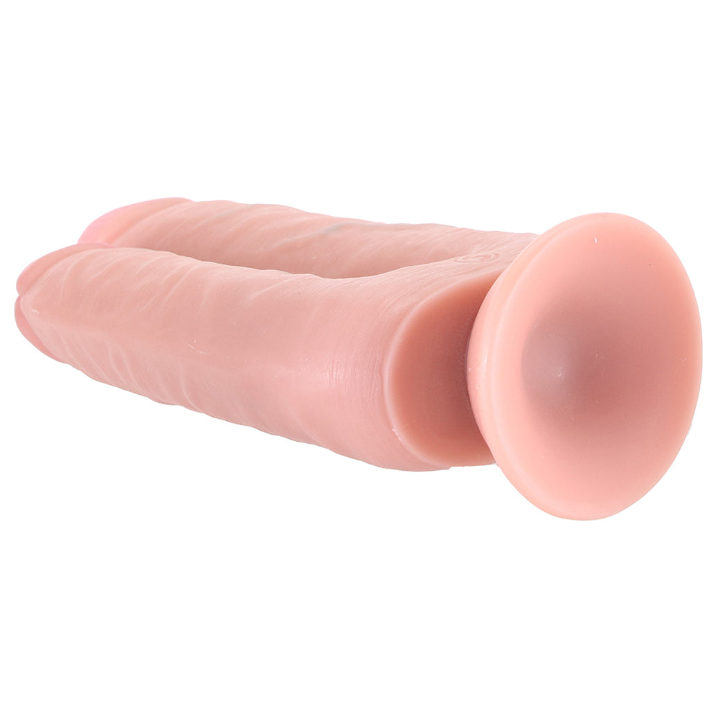 RealRock Double Trouble 7 and 8 Inch Double Dildo in Light Dildo Sex Toys > Double Ended Dildos