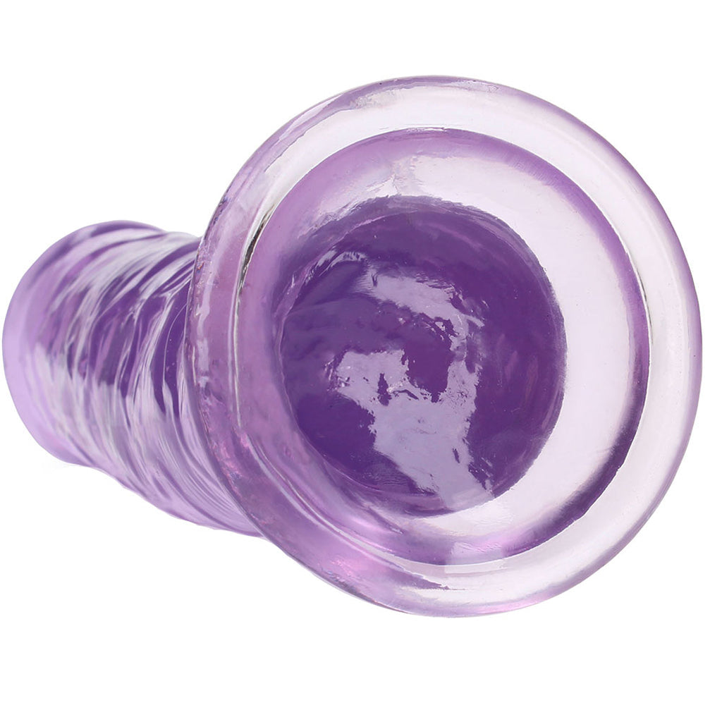 RealRock Crystal Clear Jelly 11 Inch Dildo in Purple Dildo Sex Toys > Realistic Dildos