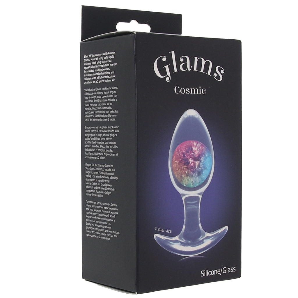 Glams Cosmic Rainbow Butt Plug in Medium Anal Sex Toys > Butt Plugs