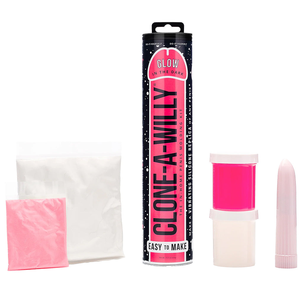 Clone-A-Willy Glow in the Dark in Hot Pink Dildo Sex Toys > Realistic Dildos