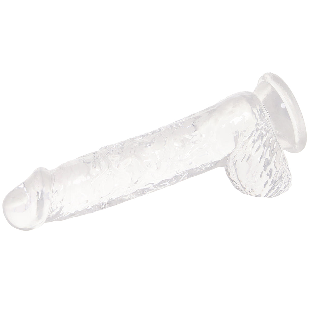 RealRock 5 Inch Realistic Ballsy Dildo in Crystal Clear Dildo Sex Toys > Realistic Dildos