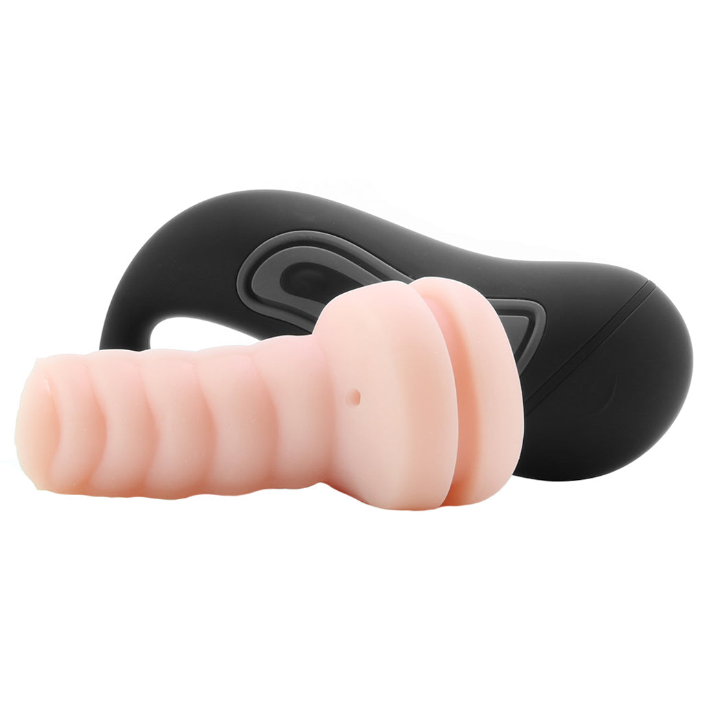 Optimum Power Grip-N-Stroke Masturbator Male Masturbators > Vibrating