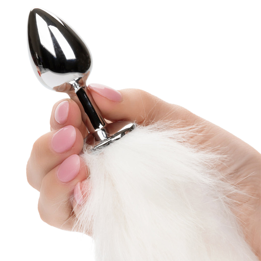 Running Wild White Tail Plug Anal Sex Toys > Butt Plugs