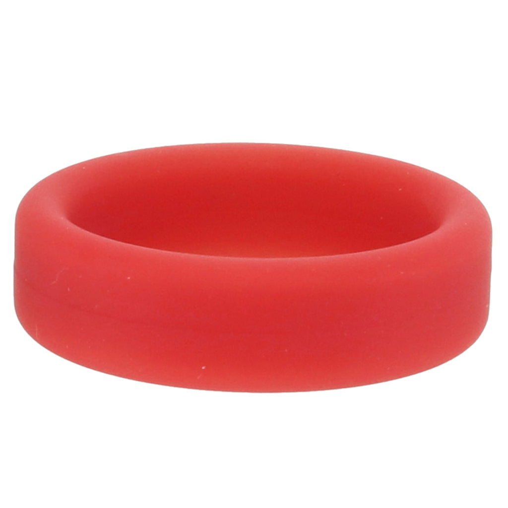 Soft Silicone C-Ring in Red Cock Rings