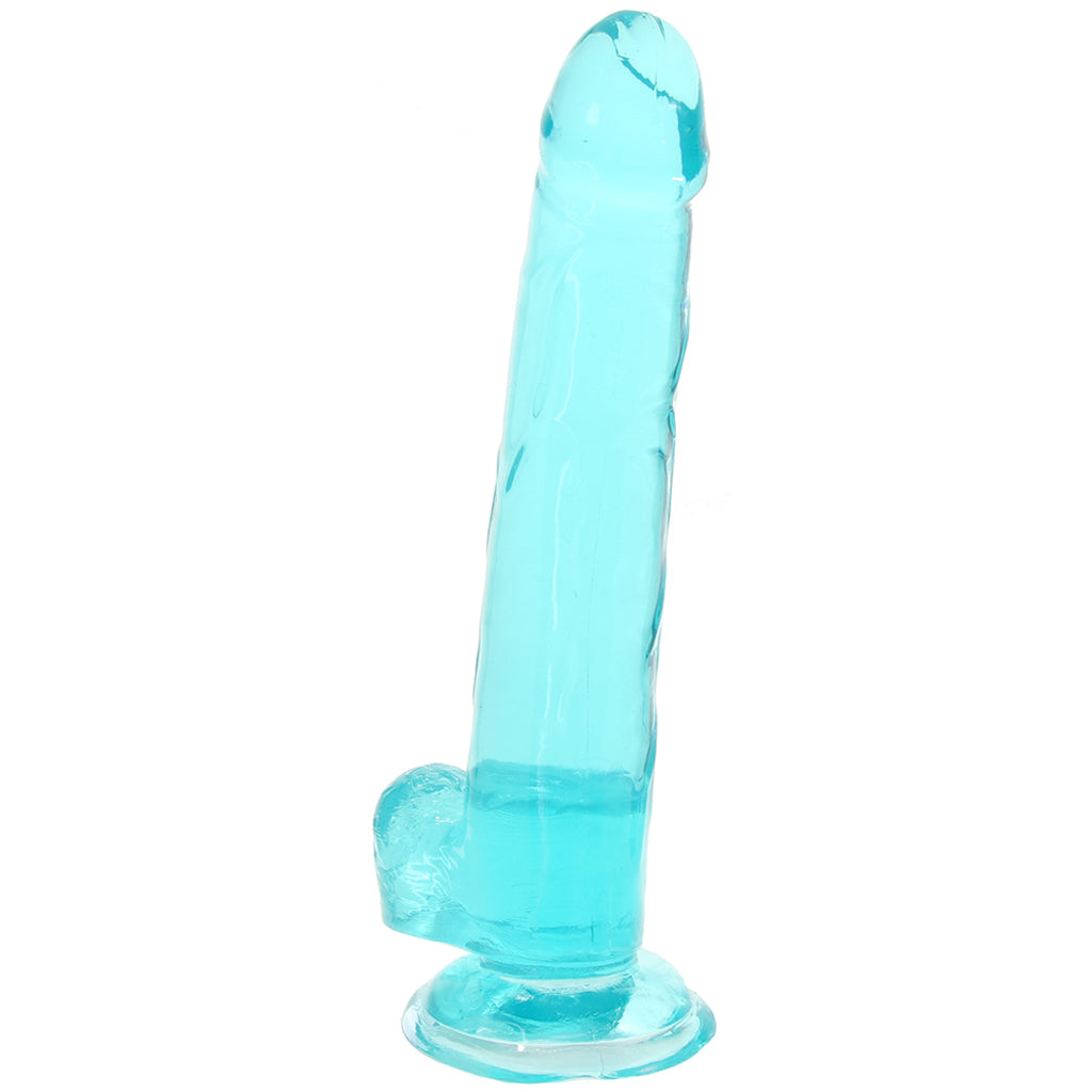 Size Queen 8 Inch Jelly Dildo in Teal Dildo Sex Toys > Realistic Dildos