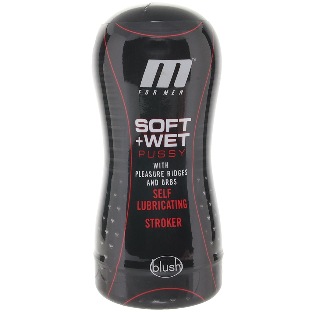 M For Men Soft + Wet Pussy in Pleasure Ridges & Orbs Male Masturbators > Pocket Strokers