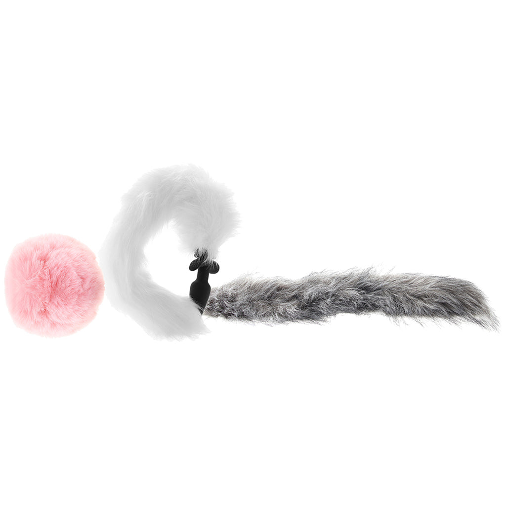 Tailz Snap-On Anal Vibe and 3 Interchangeable Tails Set Anal Sex Toys > Anal Vibrators