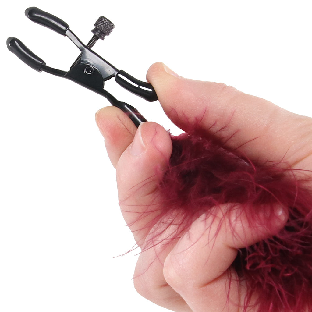 Enchanted Feathered Nipple Clamps Bondage and Fetish > Nipple Stimulators & Clamps