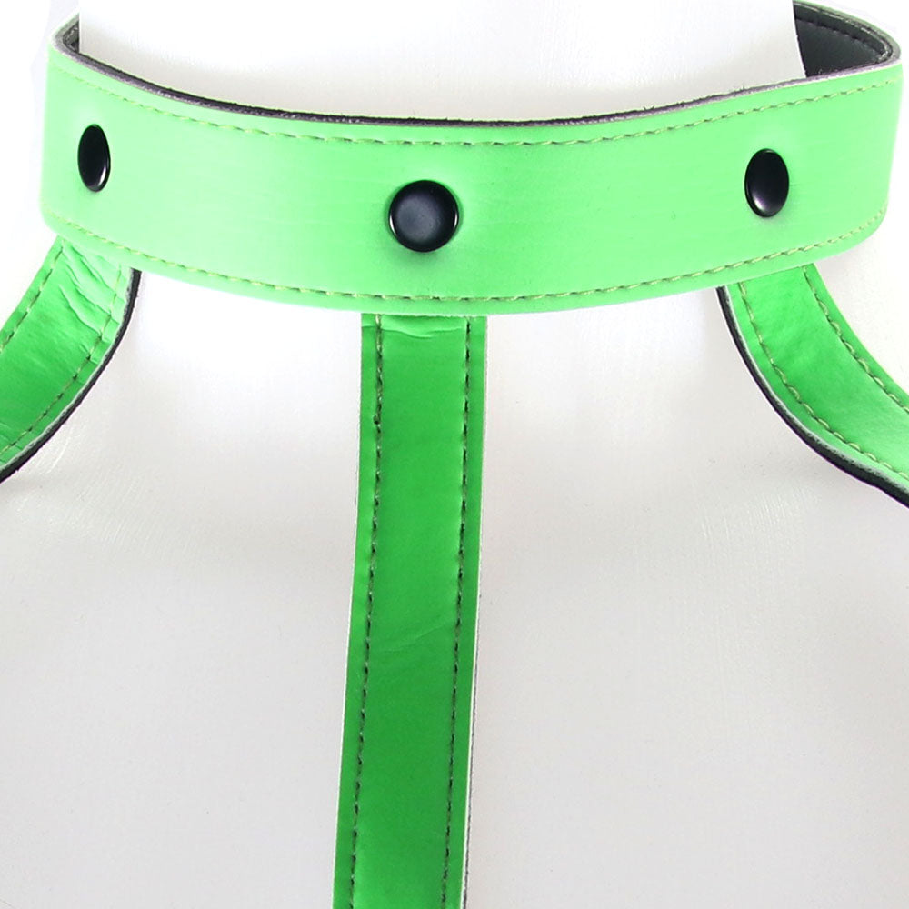 Ouch! Glow In The Dark Bra Harness /XL Bondage and Fetish > Men's Bondage Wear