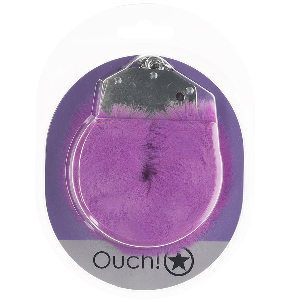 Ouch! Heavy Duty Fluffy Cuffs in Purple Bondage and Fetish > Wrist and Ankle Cuffs