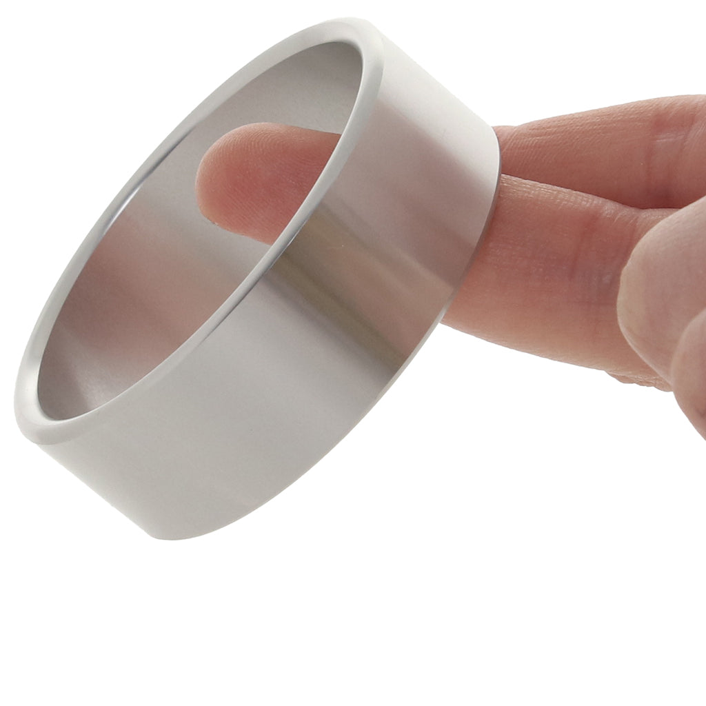 Rock Solid The Brushed Alloy Cock Ring in X-Large Cock Rings