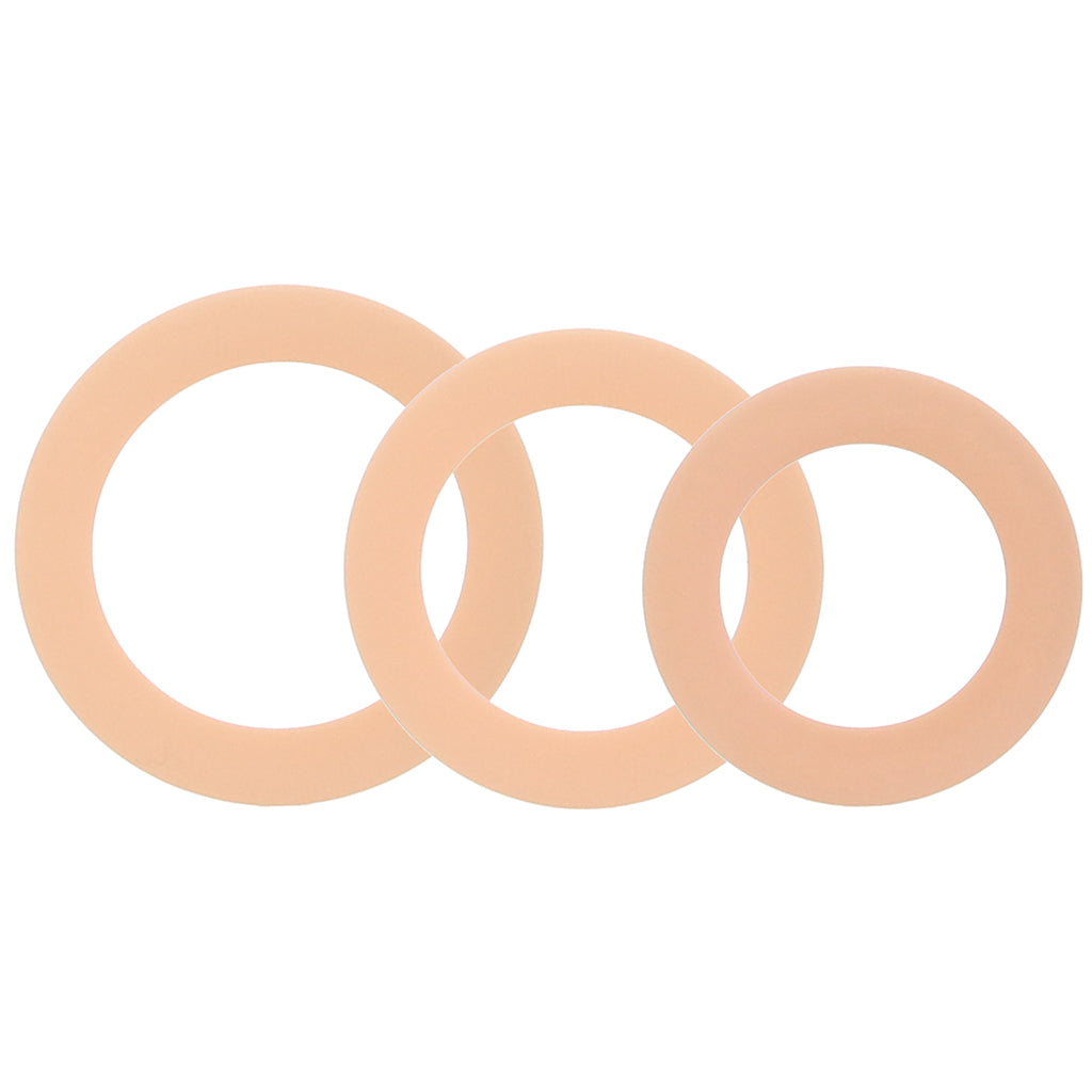 Jock Discreet Silicone Cock Ring Set in Light Cock Rings